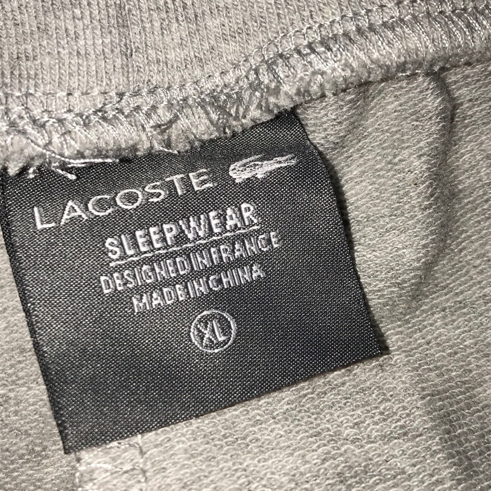 SOLD! NWT LaCoste Gray and Green Joggers - Picture 7 of 7
